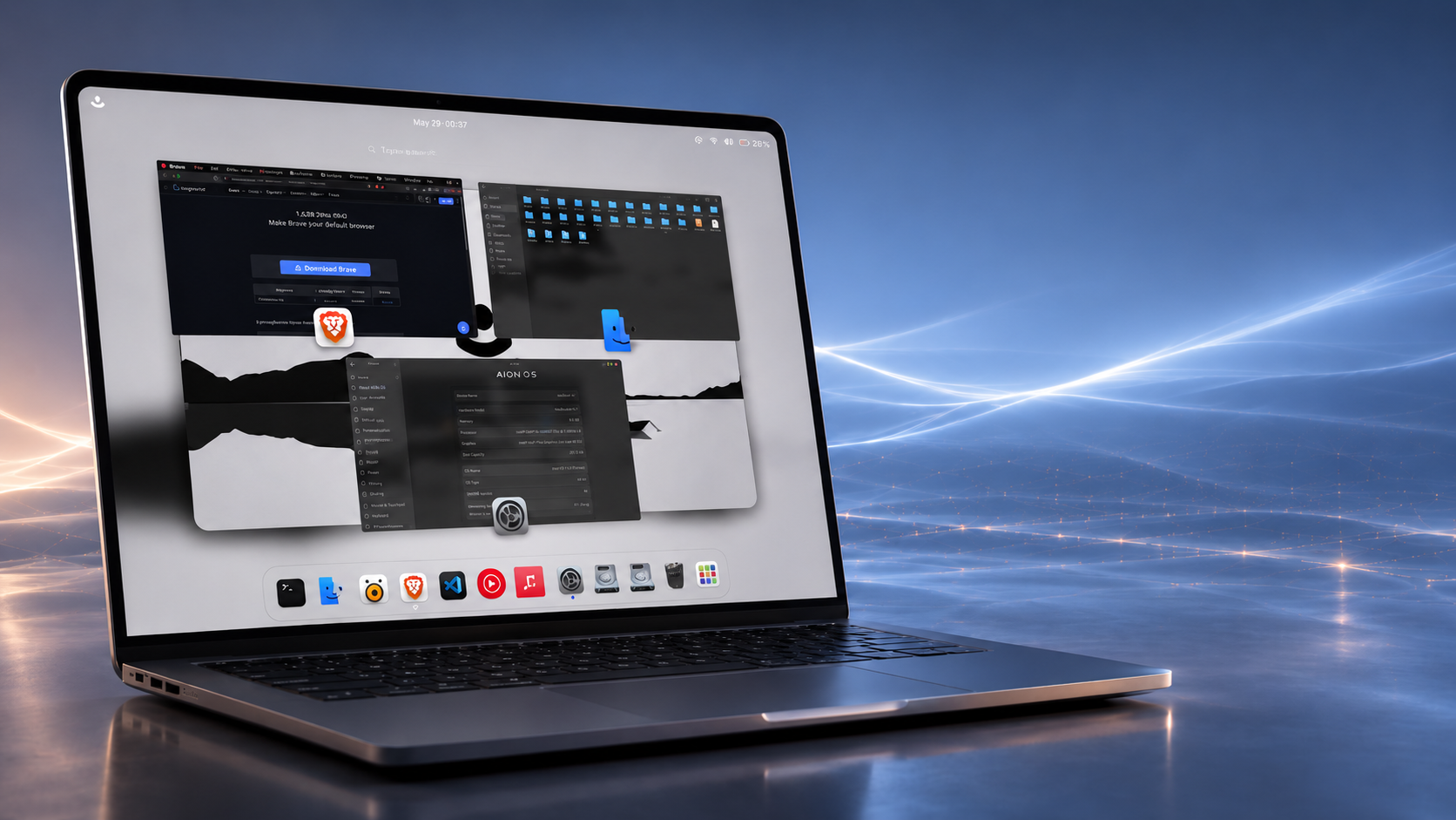 AION OS productivity and multitasking preview